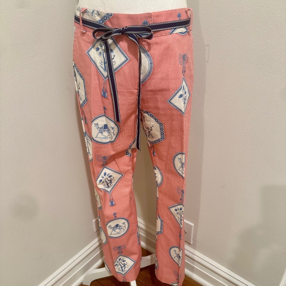 Molly B Red, White & Blue Pants Size 8